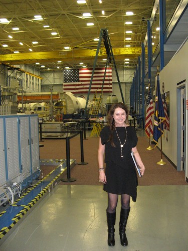 Sarah In Johnson Space Center in Houston (April 2014)