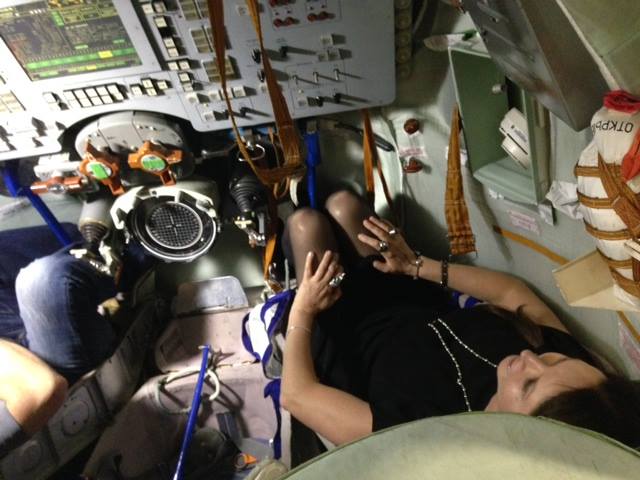 Sarah In Johnson Space Center in Houston (April 2014)