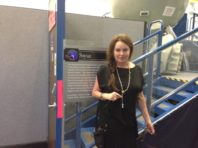 Sarah In Johnson Space Center in Houston (April 2014)