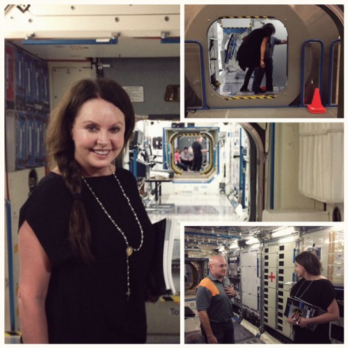 Sarah In Johnson Space Center in Houston (April 2014)
