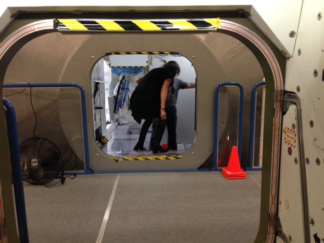 Sarah In Johnson Space Center in Houston (April 2014)