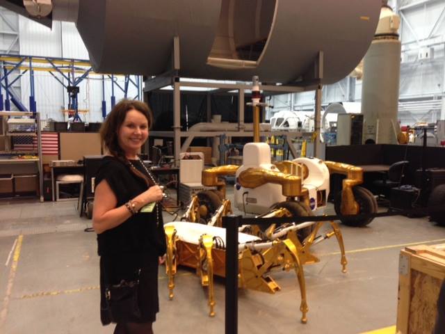 Sarah In Johnson Space Center in Houston (April 2014)
